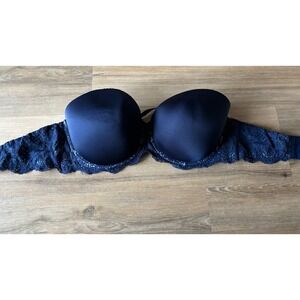 Victoria's Secret NAVY Dream Angels Multi-Way Bra‎ Padded Lace 36DDD